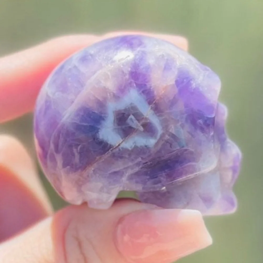 Amethyst skull - Picture 4 of 5